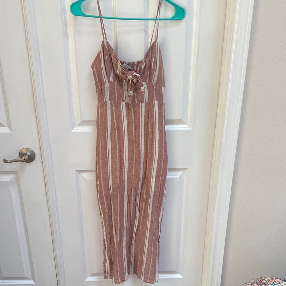Striped pink/red & White Women's Dress